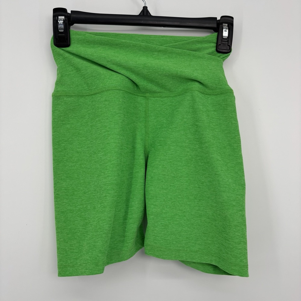 Beyond Yoga Spacedye At Your Leisure Biker Shorts Green Women's XS Gym Running